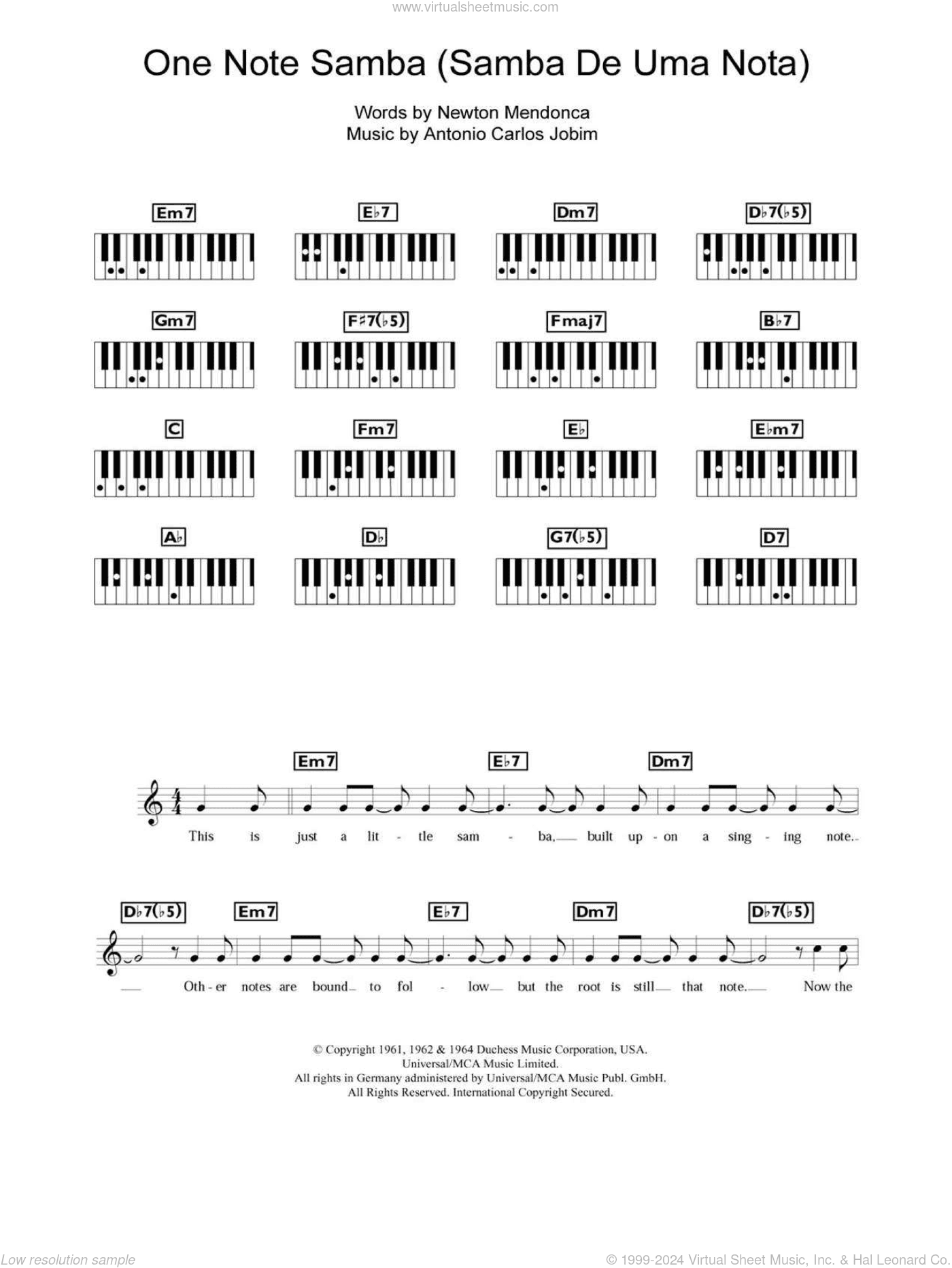 One Note Samba (Samba De Uma Nota So)