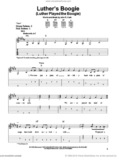 Luther's Boogie (Luther Played The Boogie)