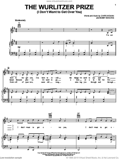 Wurlitzer Prize (I Don't Want To Get Over You)