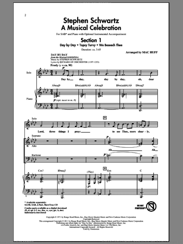 Stephen Schwartz: A Musical Celebration (Medley)