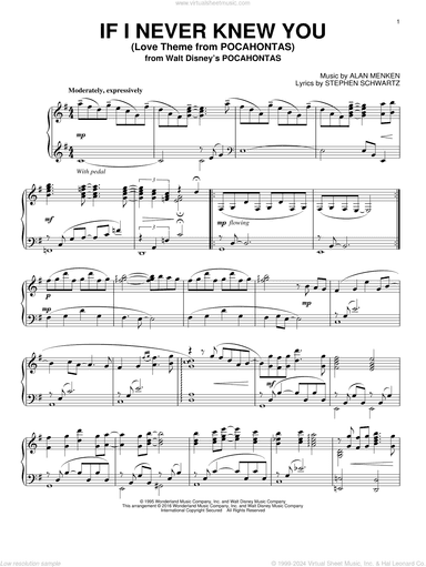 If I Never Knew You (End Title) (from Pocahontas)