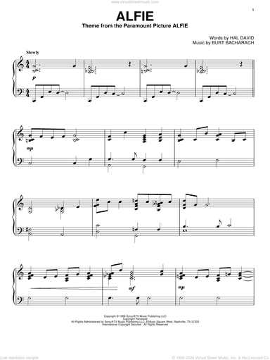Alfie (arr. Phillip Keveren)
