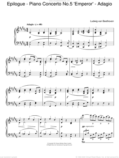 Epilogue (Piano Concerto No.5 "Emperor" - Adagio)