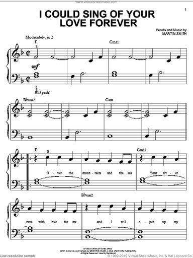 I Could Sing Of Your Love Forever