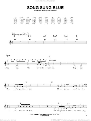 Song Sung Blue