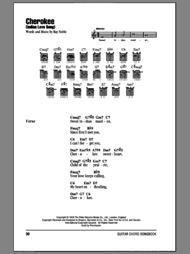 Cherokee (Indian Love Song)
