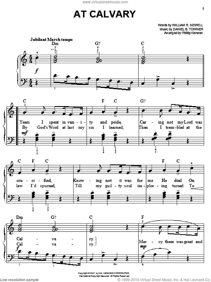 At Calvary (arr. Phillip Keveren)