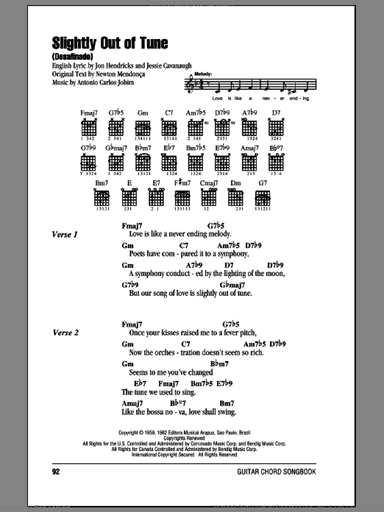 Slightly Out Of Tune (Desafinado)