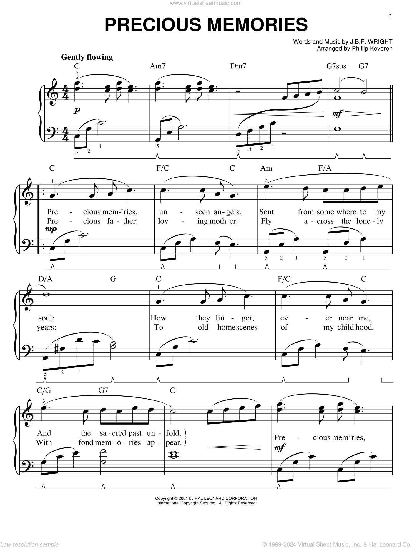 Precious Memories (arr. Phillip Keveren)