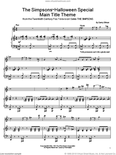 The Simpsons Halloween Special Main Title Theme