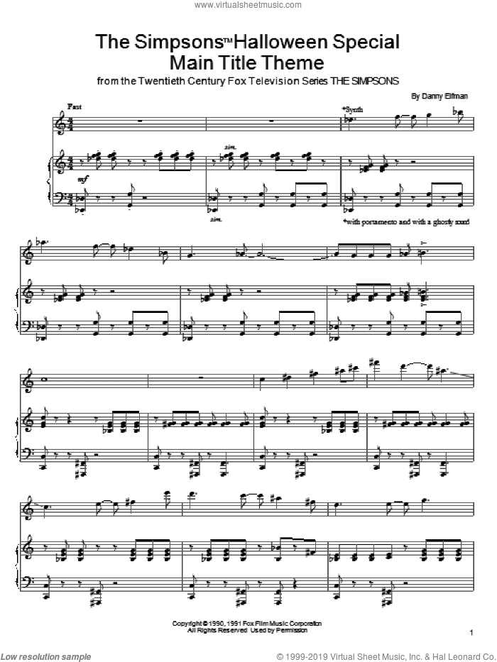 The Simpsons Halloween Special Main Title Theme