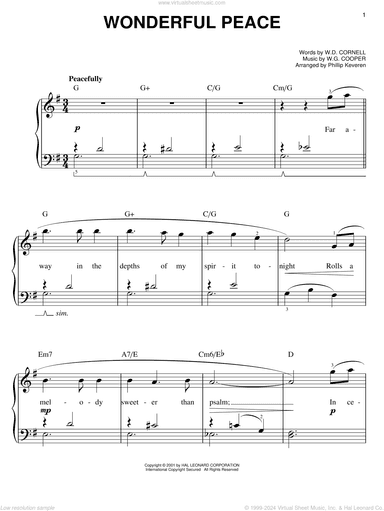Wonderful Peace (arr. Phillip Keveren)