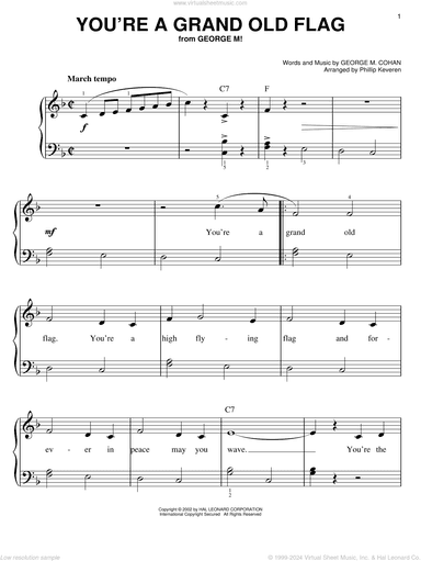 You're A Grand Old Flag (arr. Phillip Keveren)