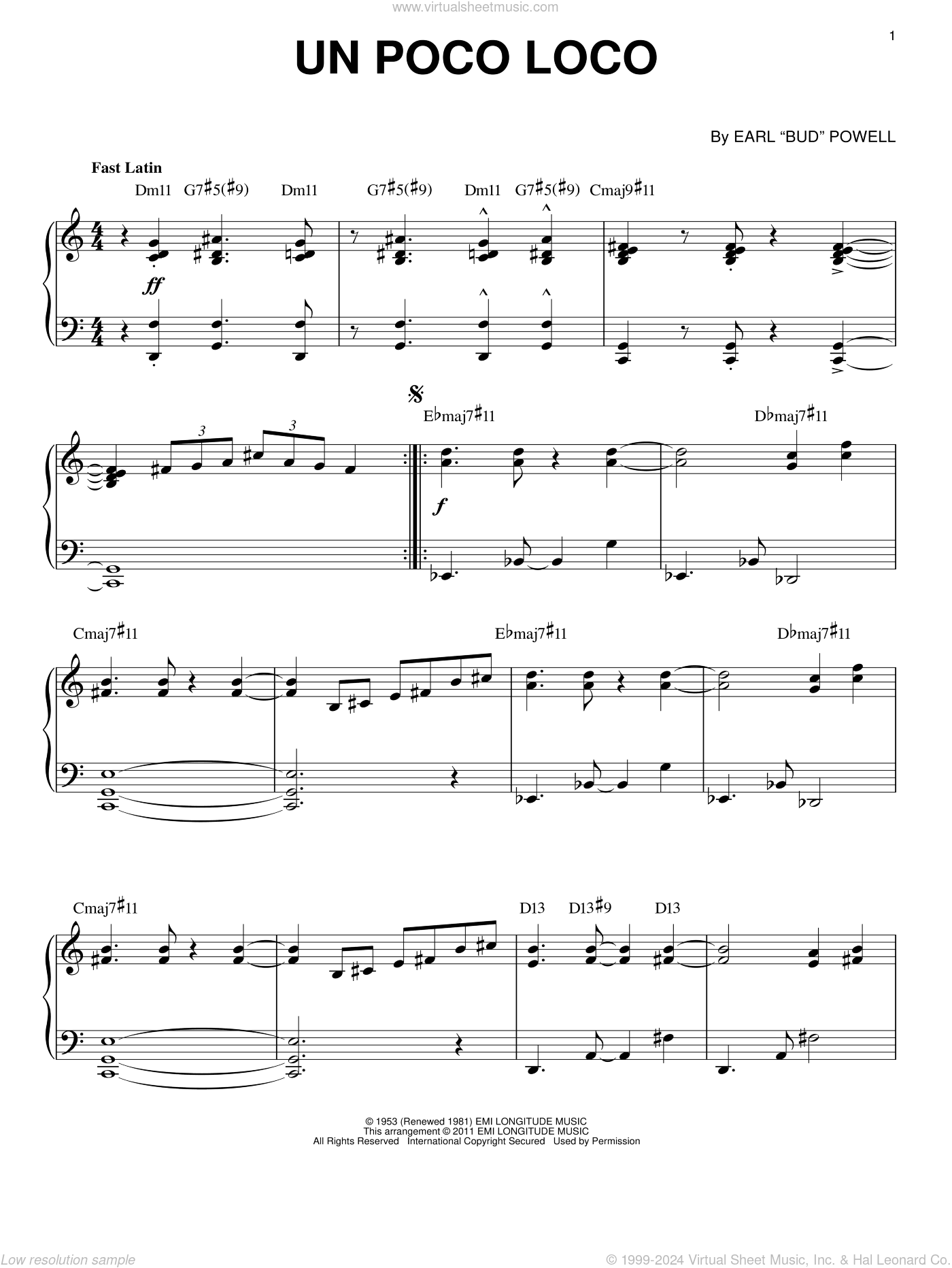 Un Poco Loco (arr. Brent Edstrom)