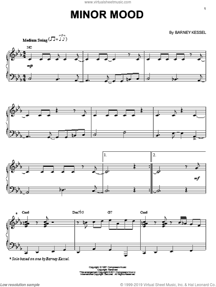 Minor Mood (arr. Brent Edstrom)