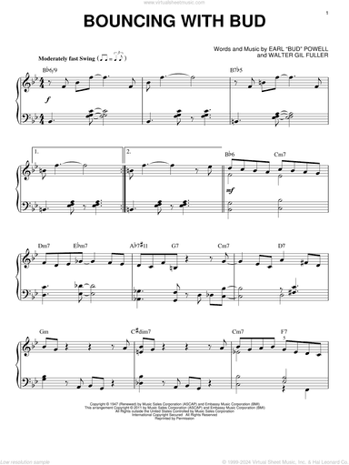 Bouncing With Bud (arr. Brent Edstrom)
