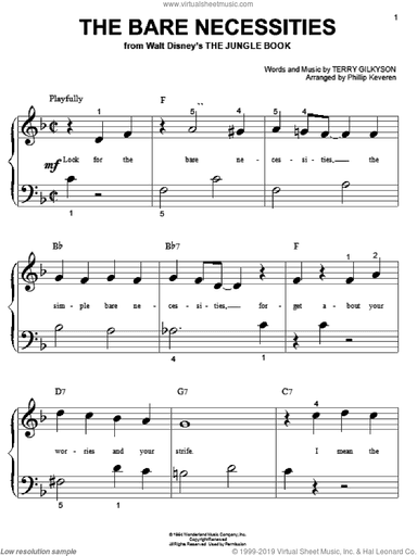 The Bare Necessities (arr. Phillip Keveren)