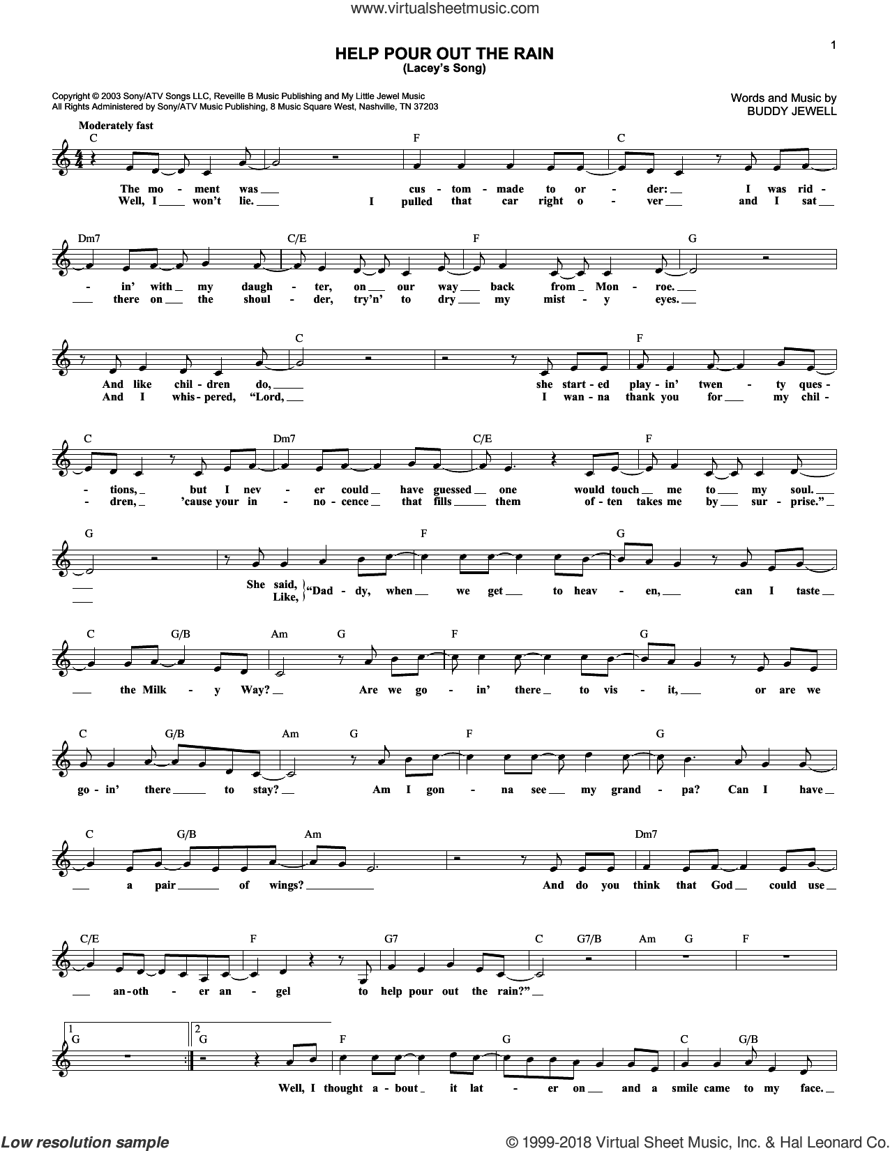 Help Pour Out The Rain (Lacey's Song)