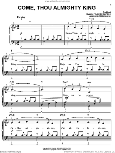Come, Thou Almighty King (arr. Phillip Keveren)