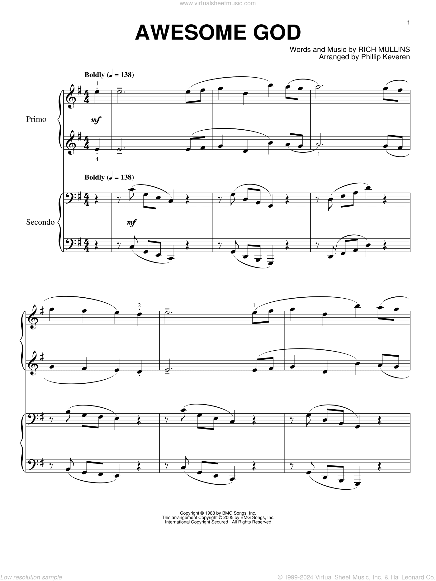 Awesome God (arr. Phillip Keveren)