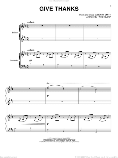 Give Thanks (arr. Phillip Keveren)