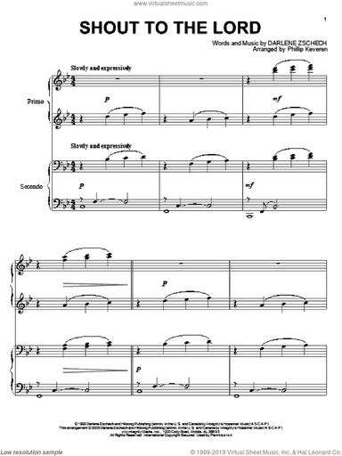 Shout To The Lord (arr. Phillip Keveren)