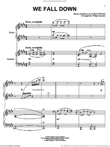 We Fall Down (arr. Phillip Keveren)