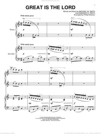Great Is The Lord (arr. Phillip Keveren)