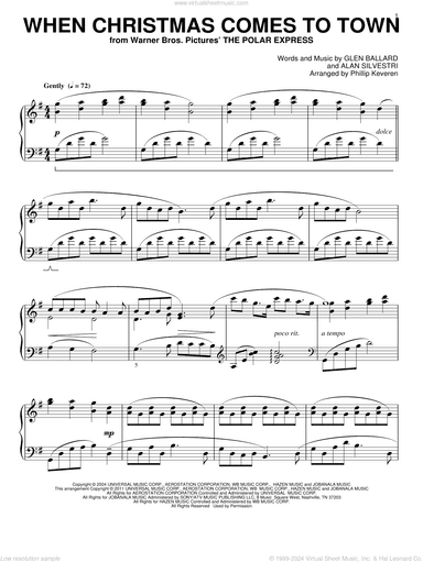 When Christmas Comes To Town (arr. Phillip Keveren)