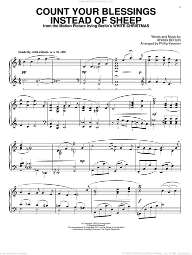 Count Your Blessings Instead Of Sheep (arr. Phillip Keveren)