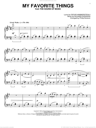 My Favorite Things (arr. Phillip Keveren)