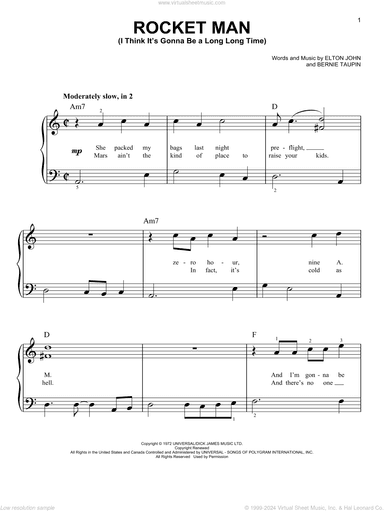 Rocket Man (I Think It's Gonna Be A Long Long Time)