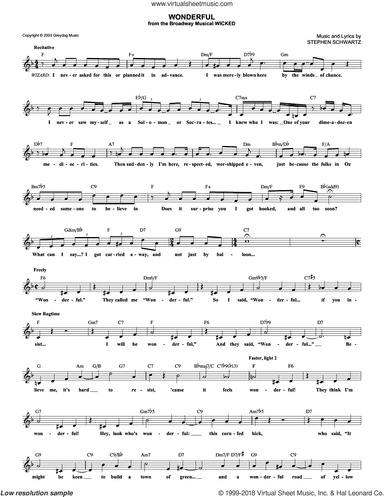 Wonderful (from Wicked)