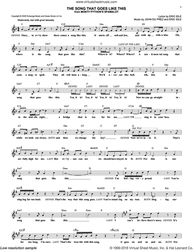 The Song That Goes Like This (from Monty Python's Spamalot)