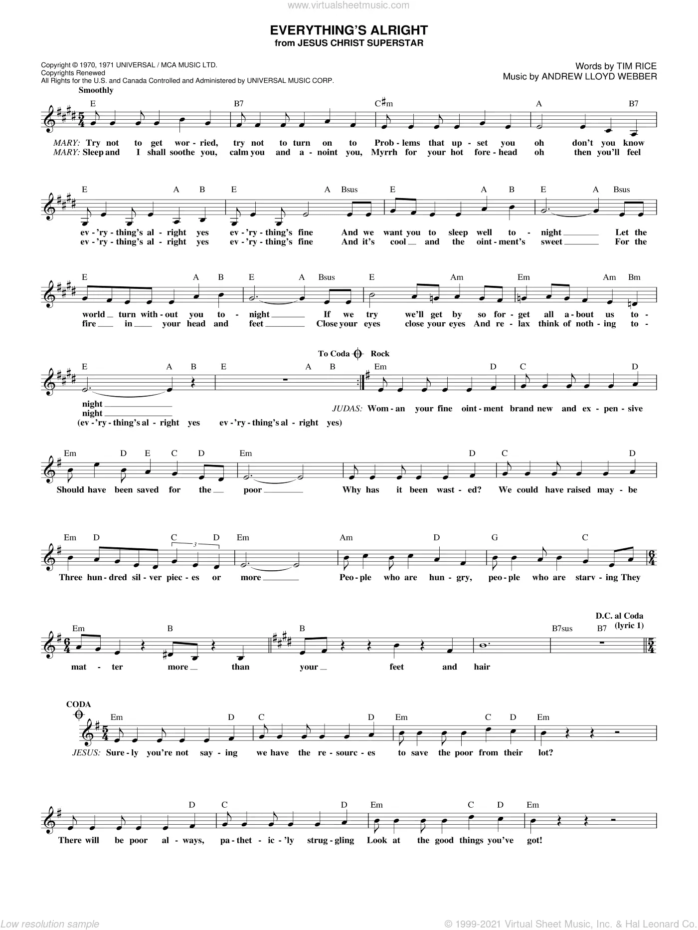 Everything's Alright (from Jesus Christ Superstar)