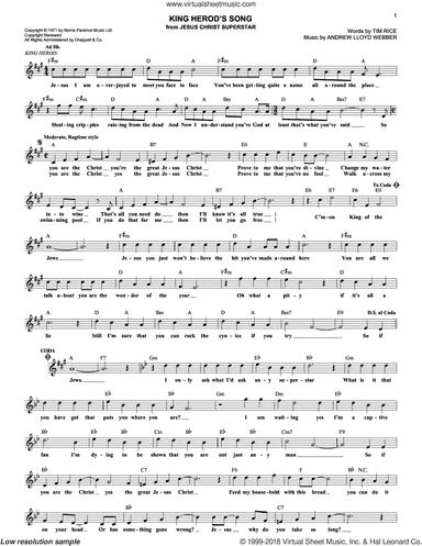 King Herod's Song