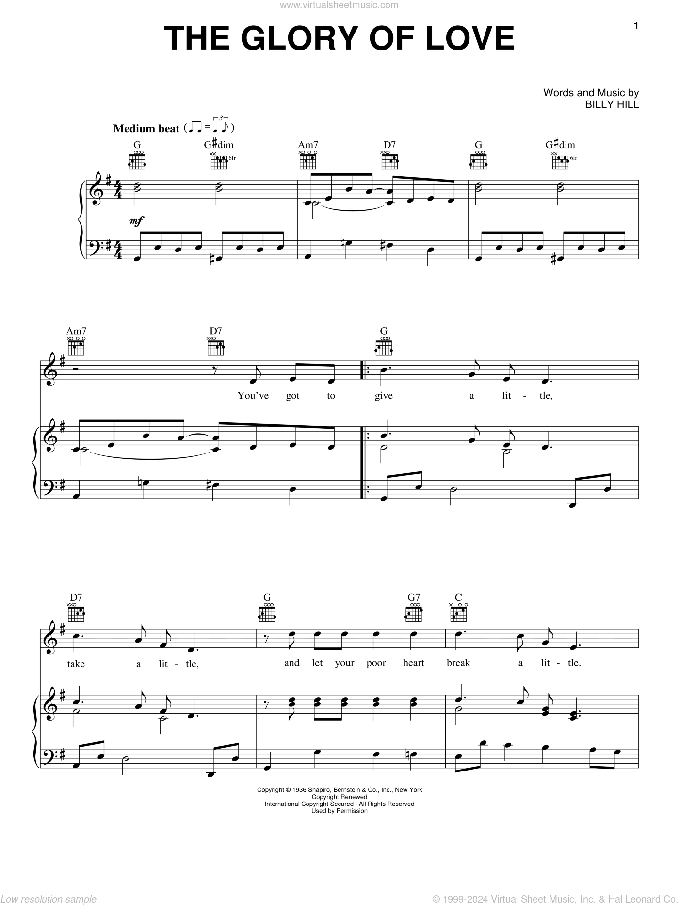 The Glory Of Love
