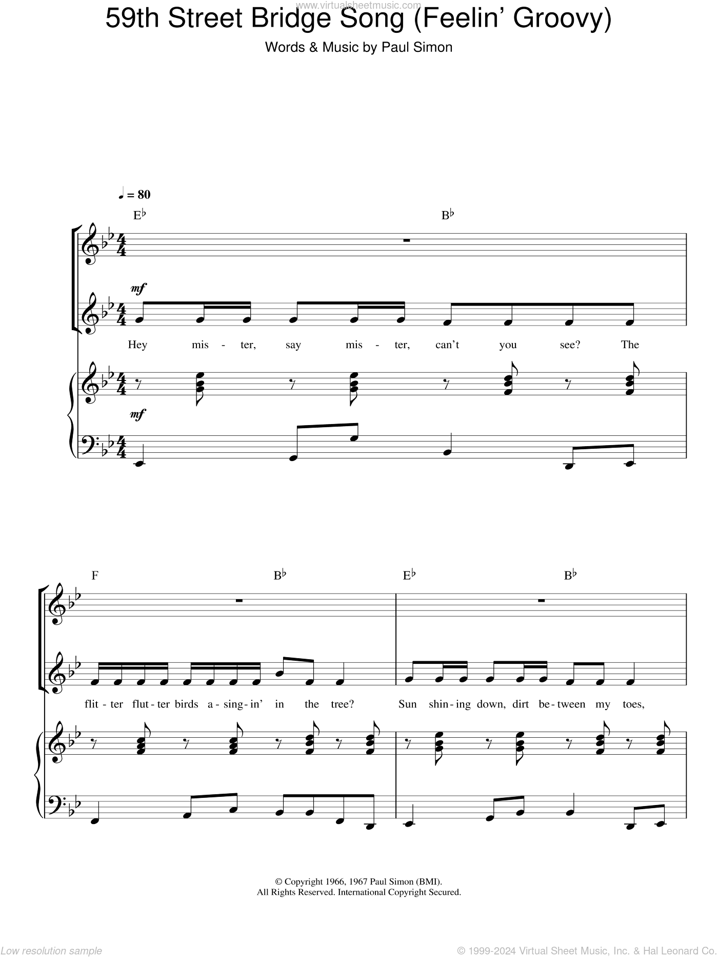 The 59th Street Bridge Song (Feelin' Groovy) (arr. Rick Hein)