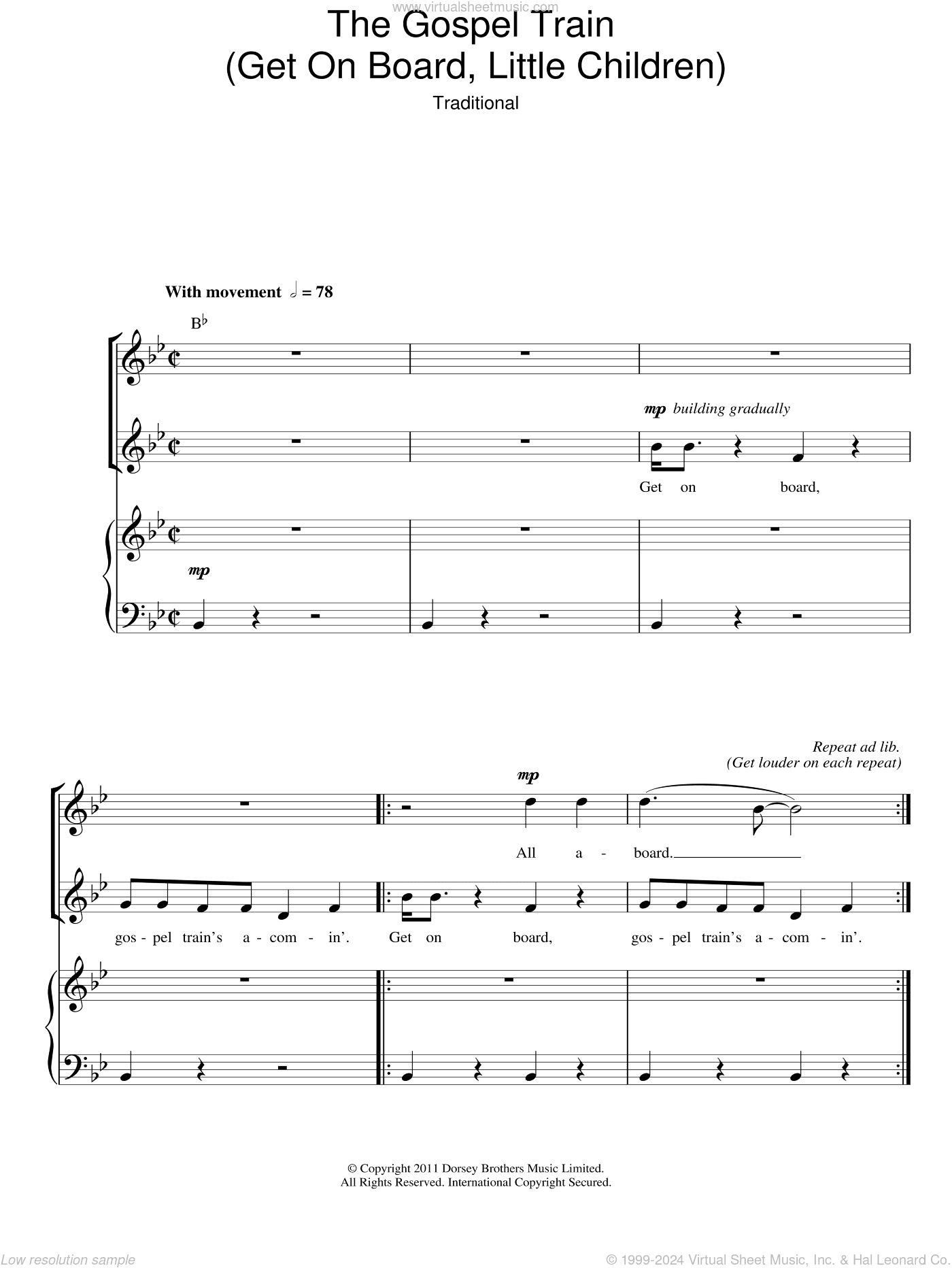 The Gospel Train (Get On Board Little Children) (arr. Rick Hein)