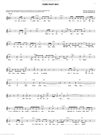 Come What May (from Moulin Rouge)