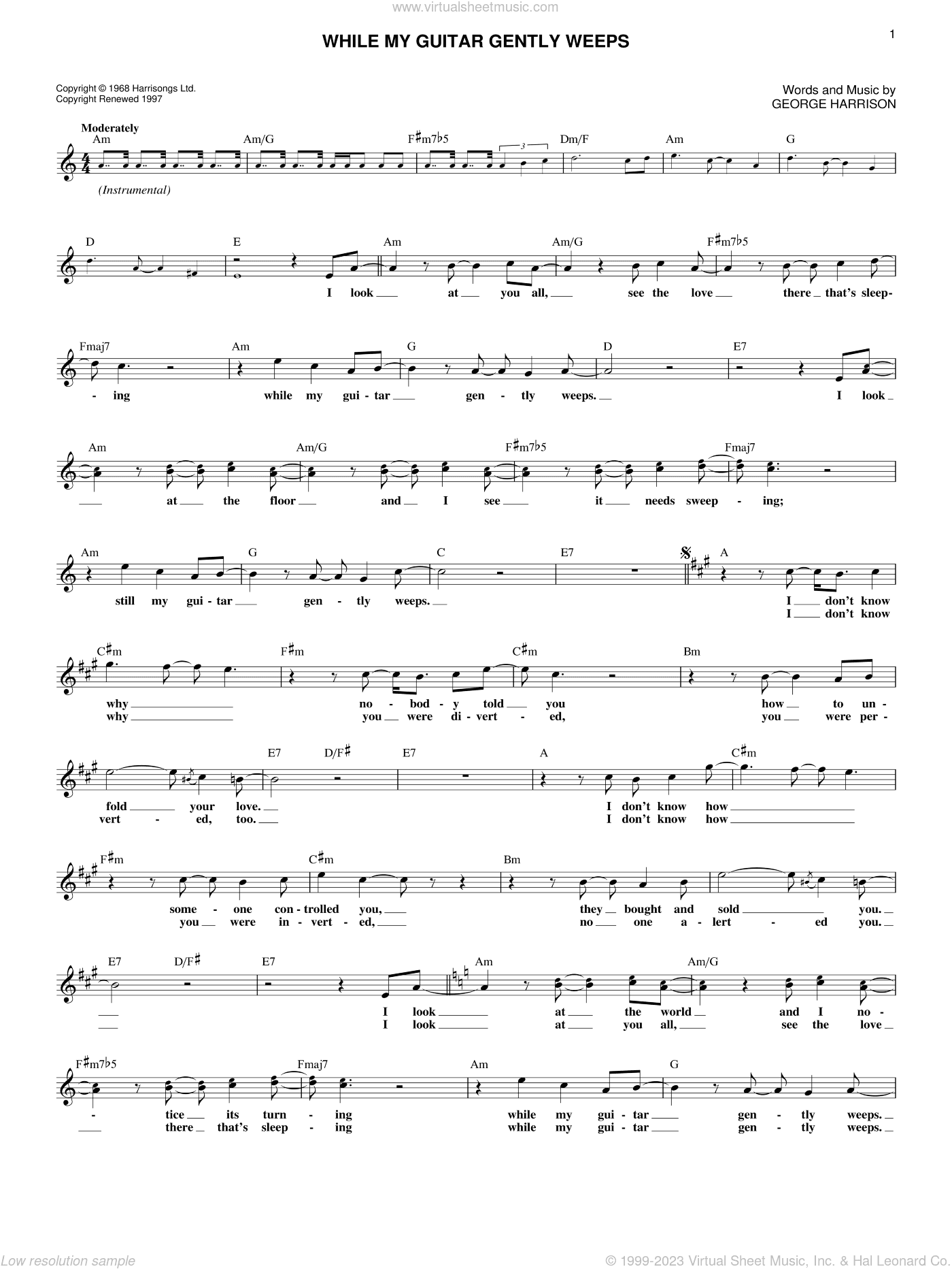 While My Guitar Gently Weeps