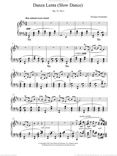 Danza Lenta Op37 No1