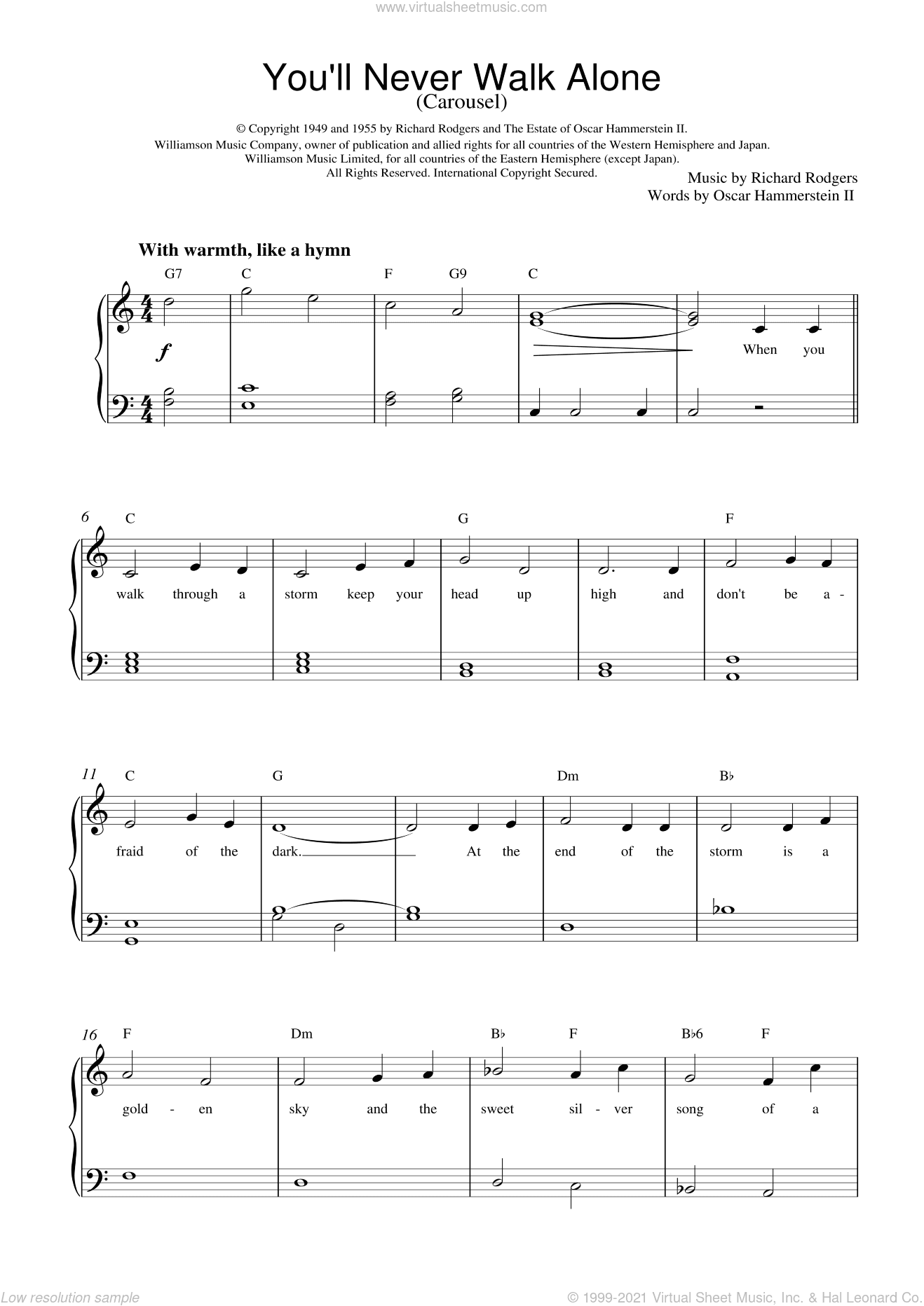You'll Never Walk Alone (from Carousel)