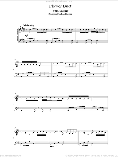 Flower Duet, (intermediate)