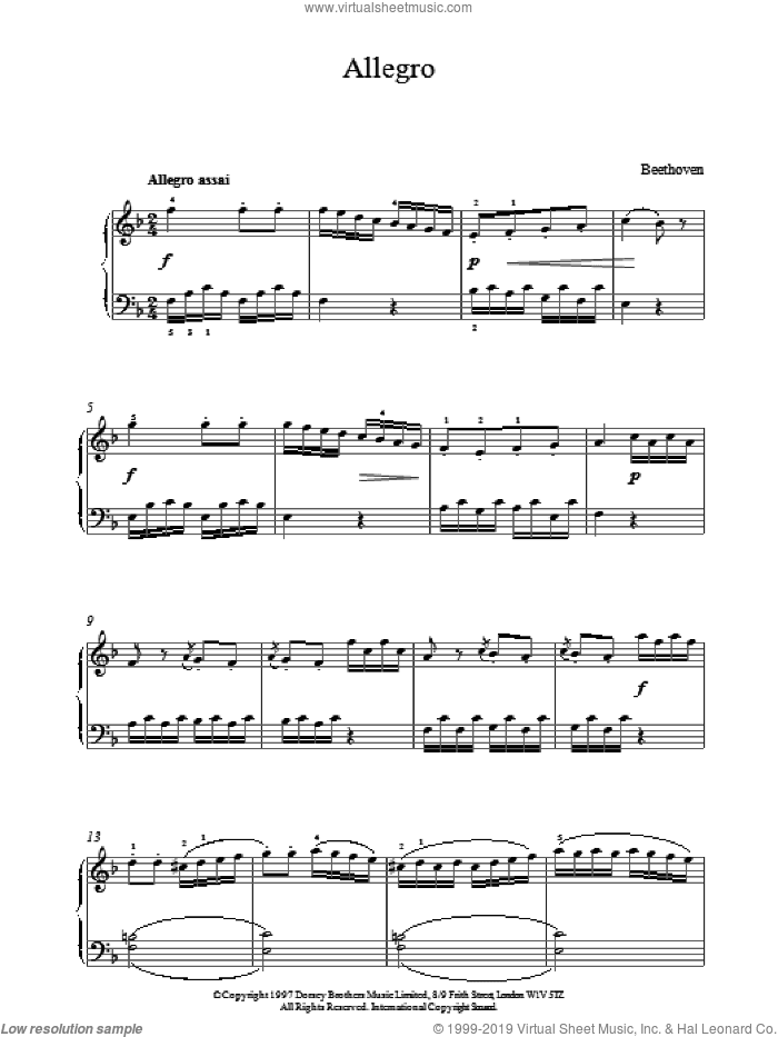 Allegro In F