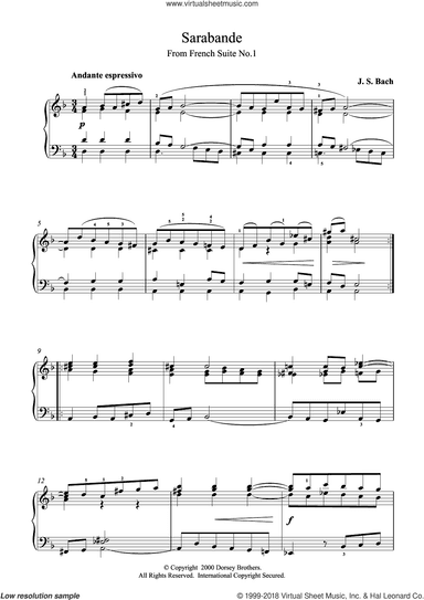 Sarabande From Cello Suite in E Flat