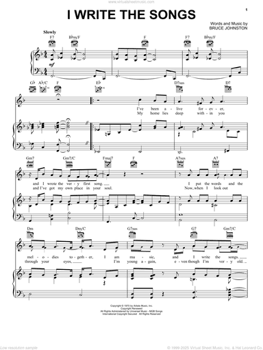 I Write The Songs