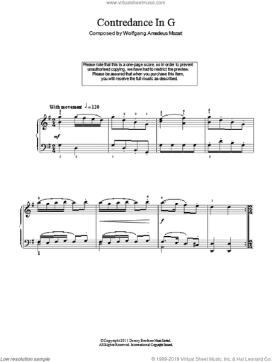 Contredance In G