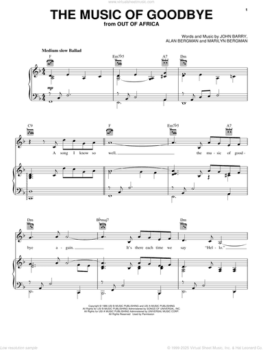 The Music Of Goodbye