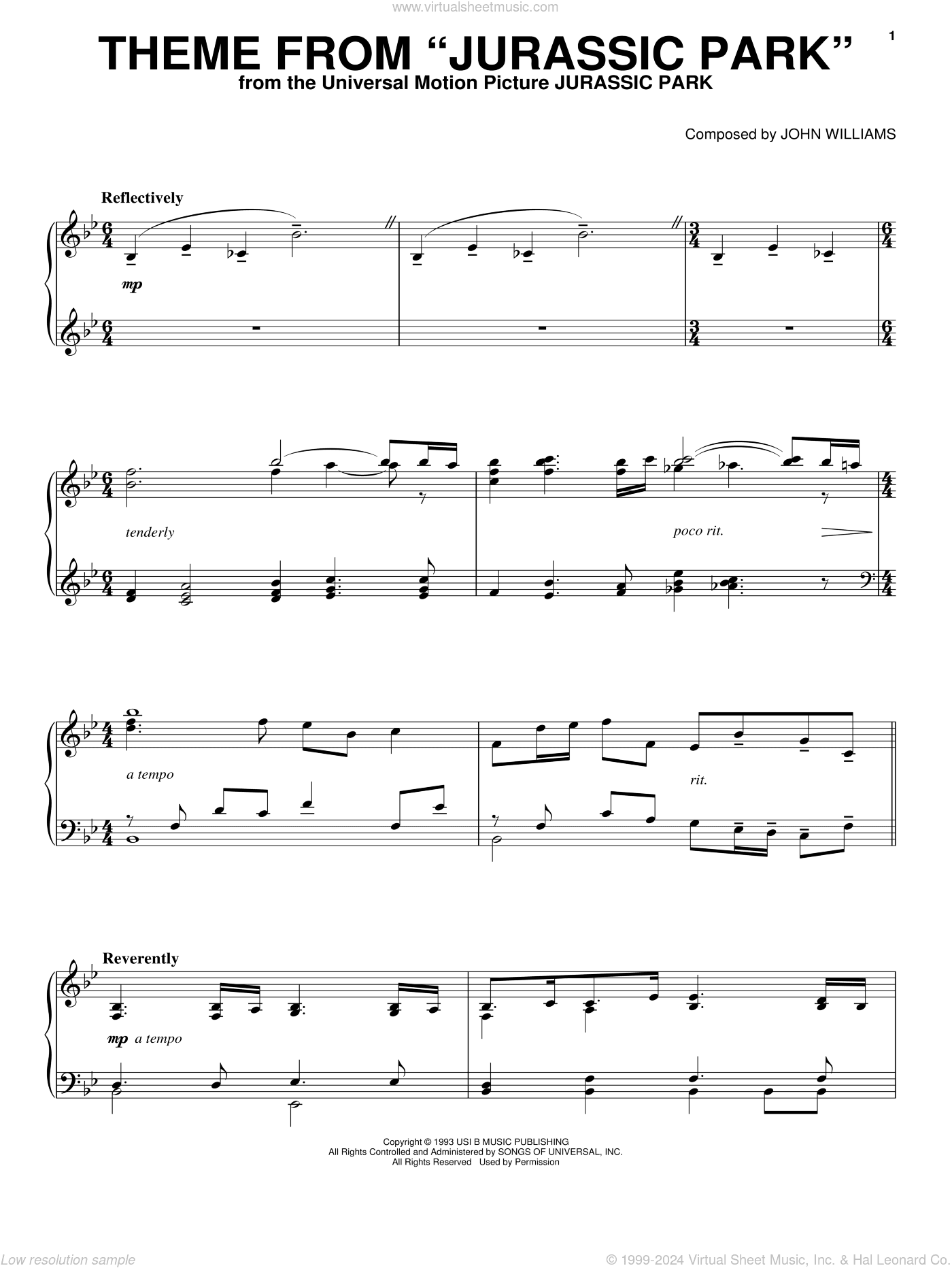 Theme from Jurassic Park